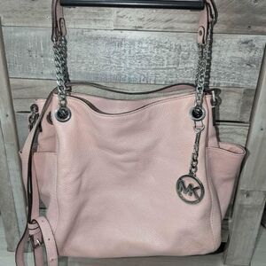 Michael Kors Pink Leather Shoulder Bag